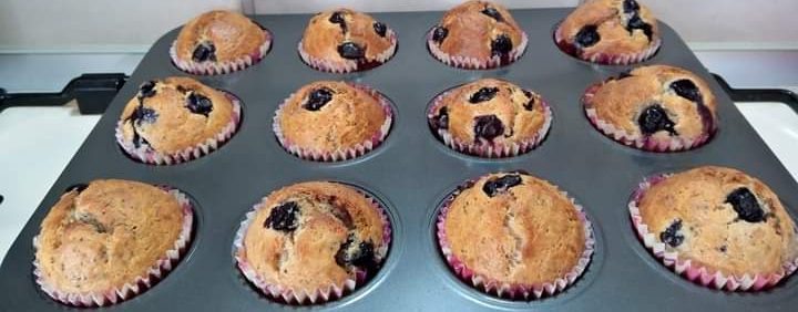 Briose cu afine si mac