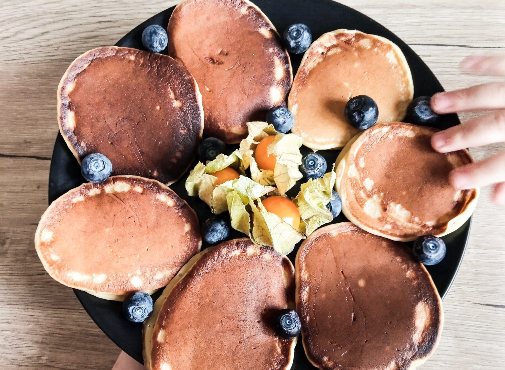 Pancakes cu banana si mascarpone