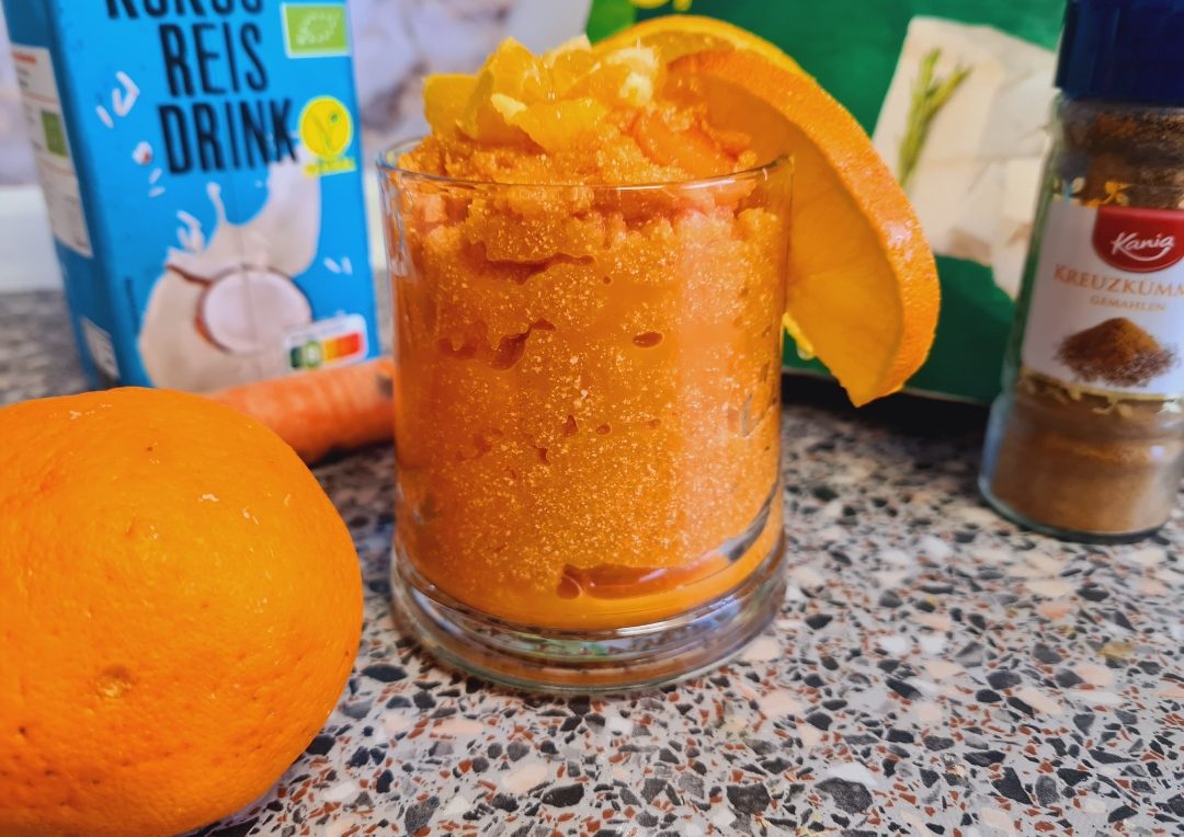 Mousse de morcovi si portocala cu chimion