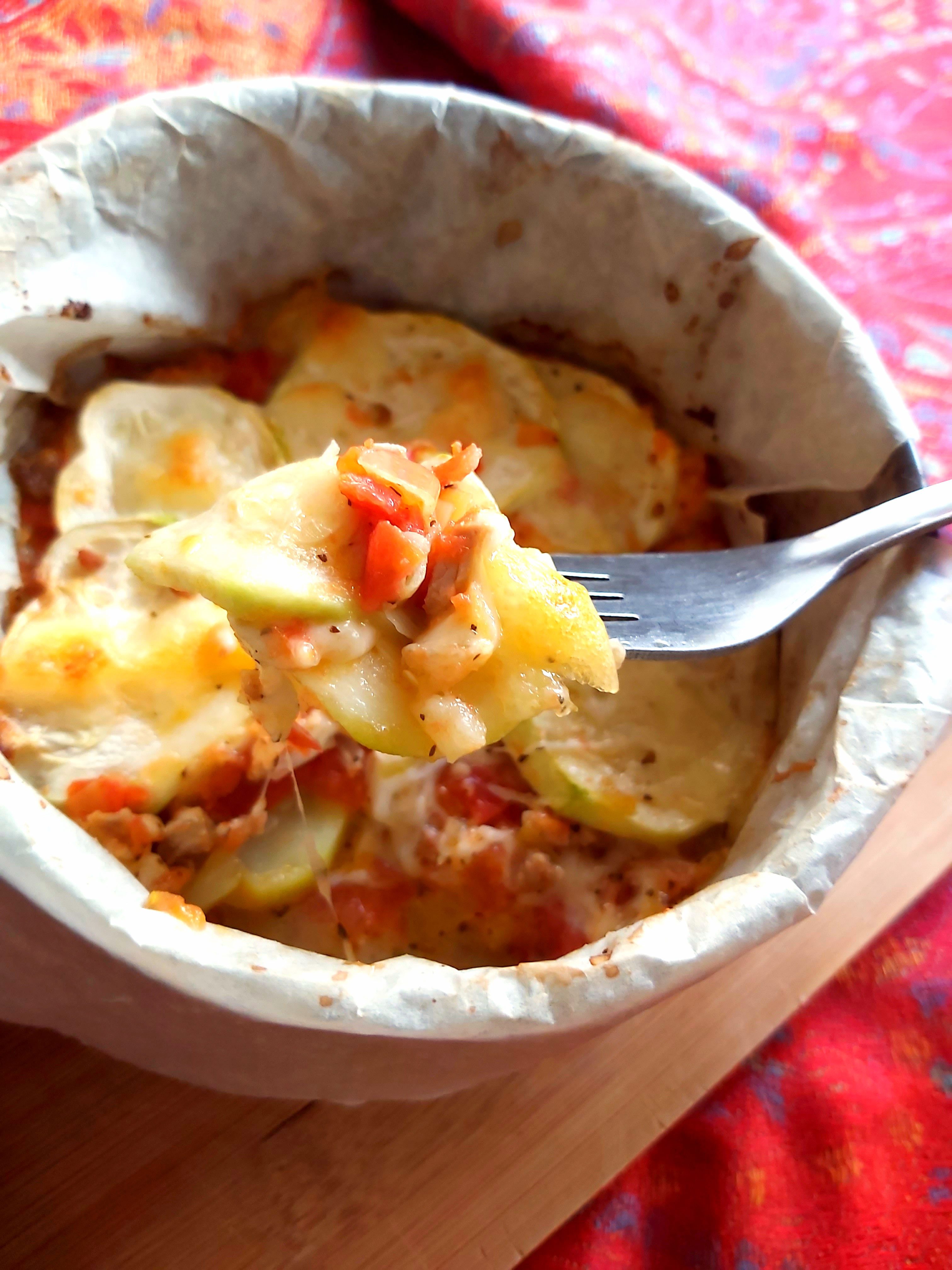 Musaca de dovlecel cu carne de porc