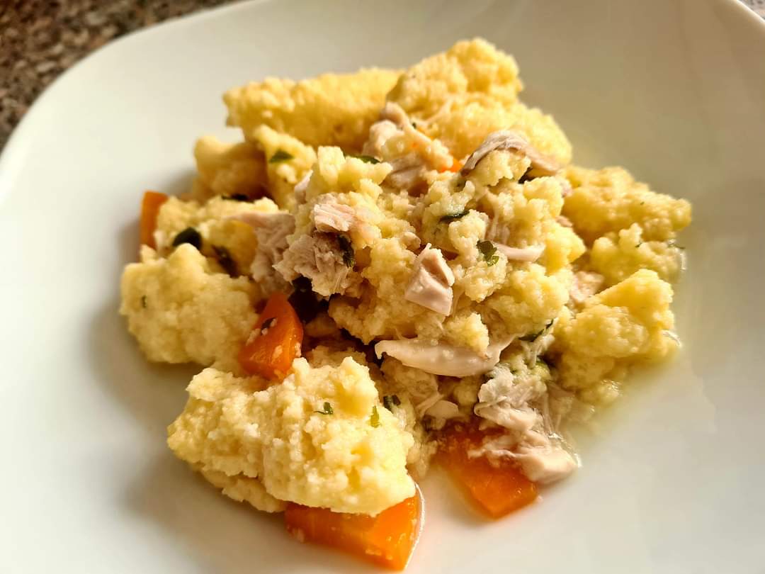 Galuste cu carne de pui si morcov