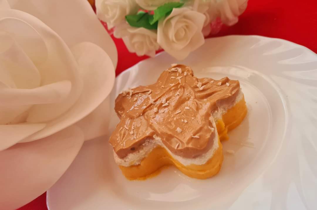 „Cheescake” din cartof dulce si crema de branza