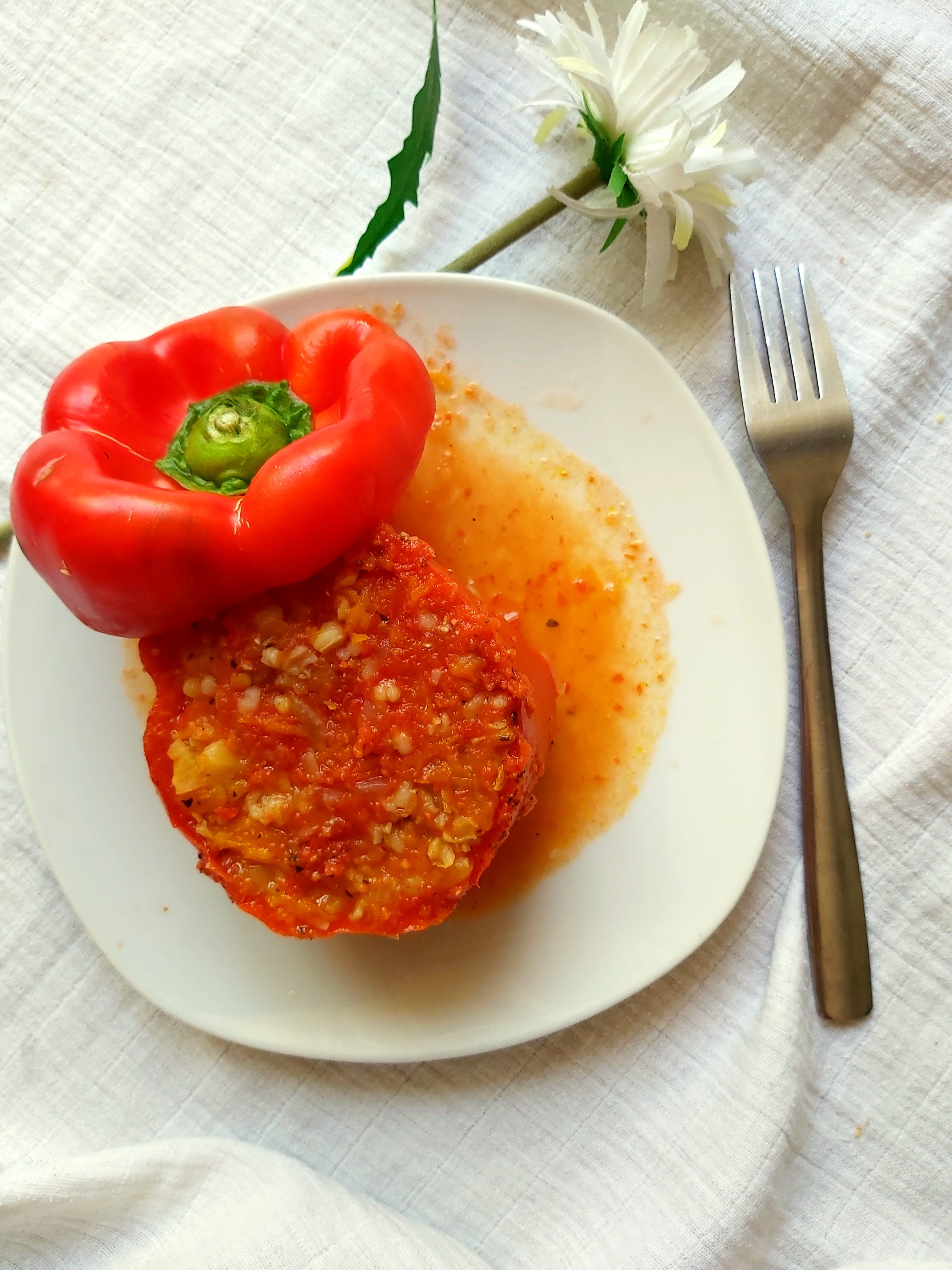 Ardei umplut cu legume si bulgur