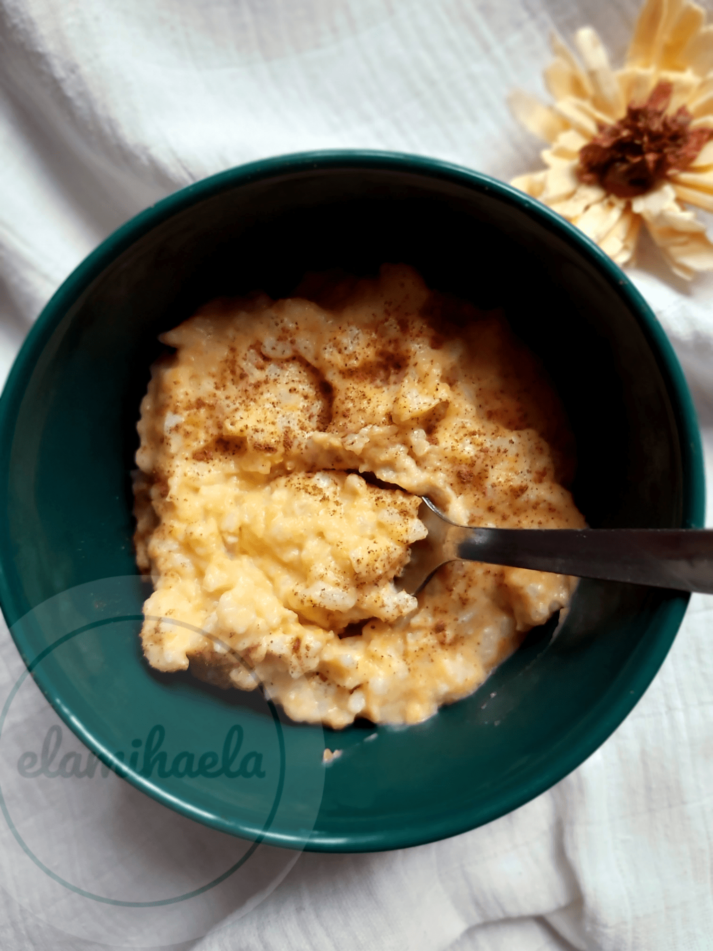 Orez cu dovleac copt si scortisoara