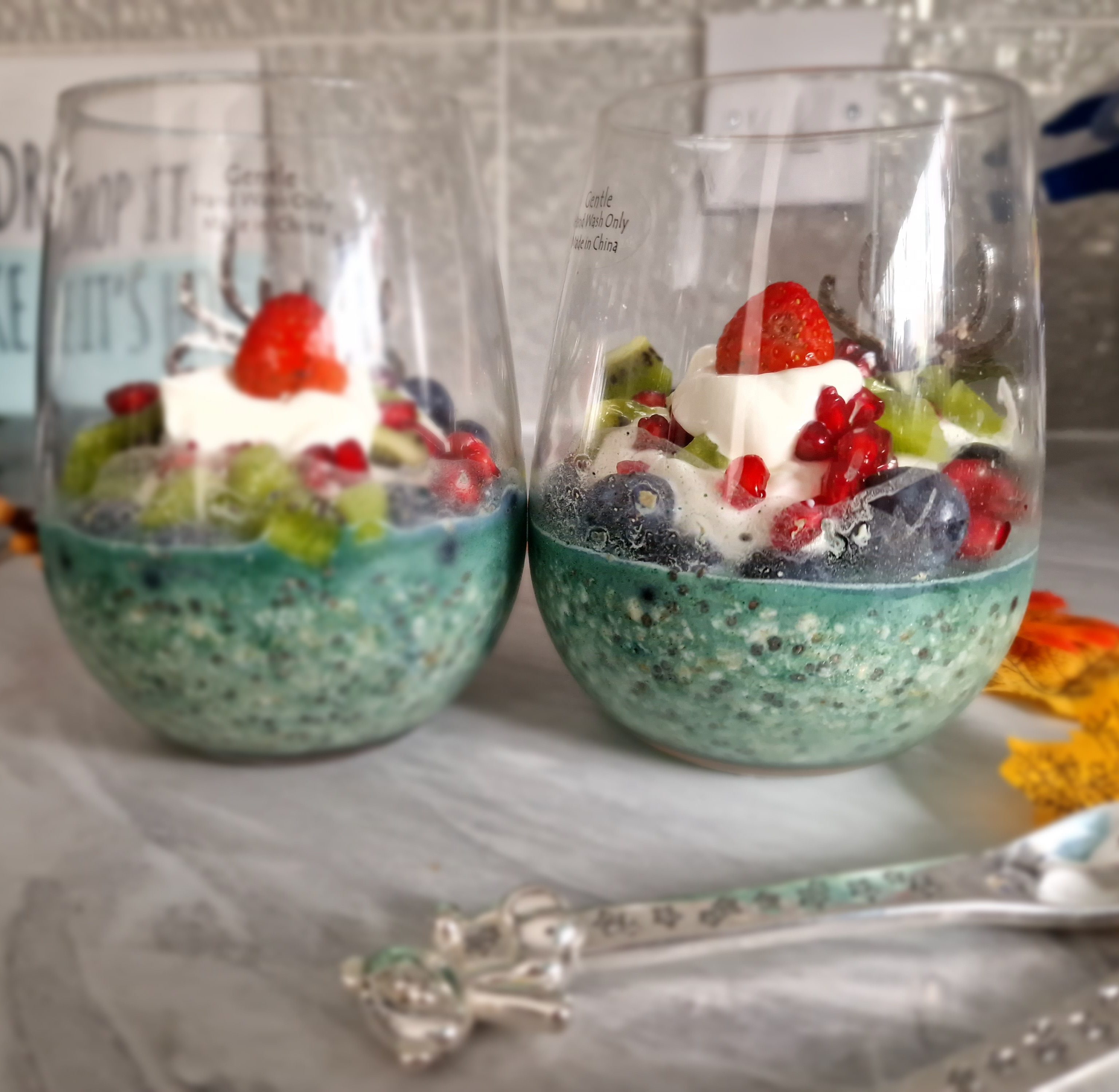 Overnight oats cu seminte de chia