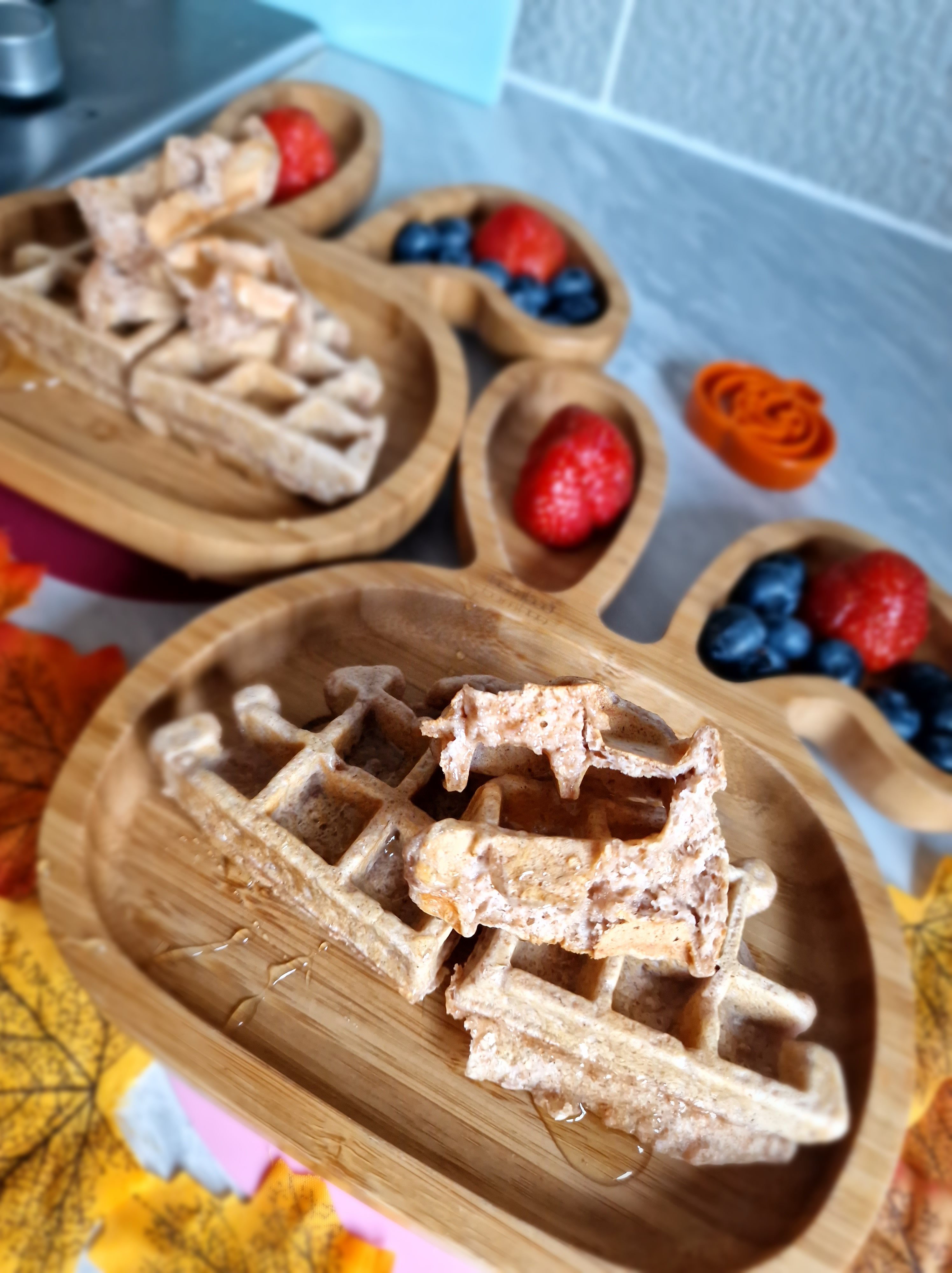 Waffle cu mascarpone si capsuni