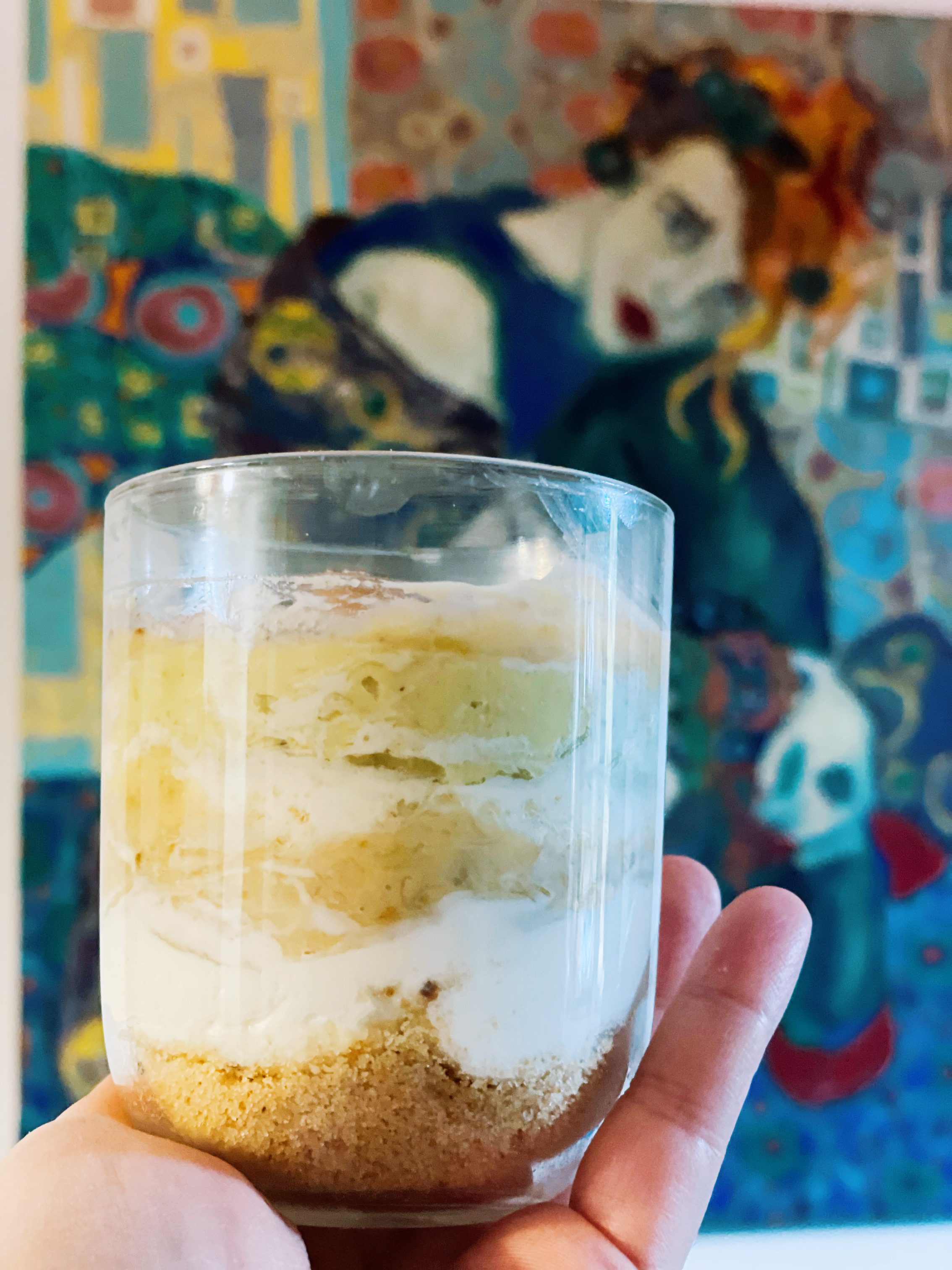 Tiramisu bebelusesc cu avocado, banana si unt de arahide