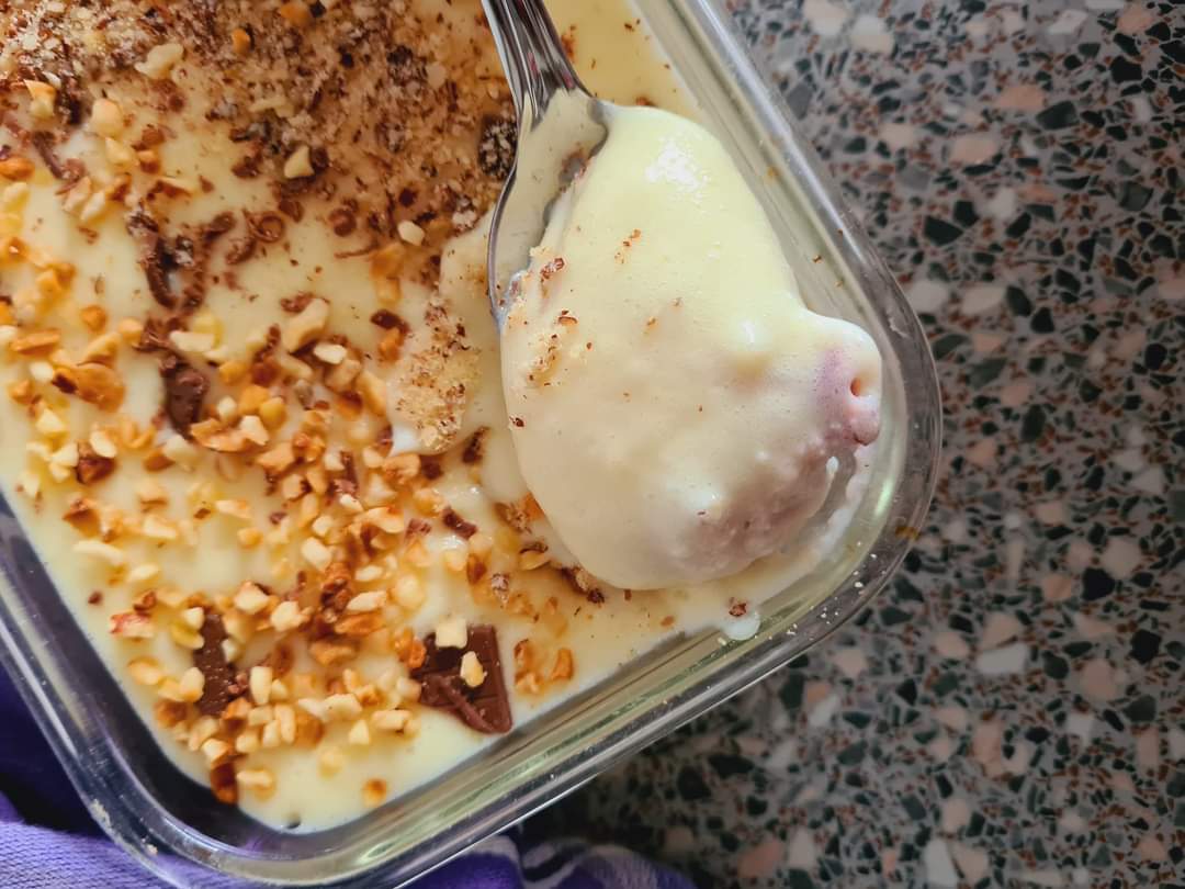 Clafoutis cu cirese si budinca de vanilie