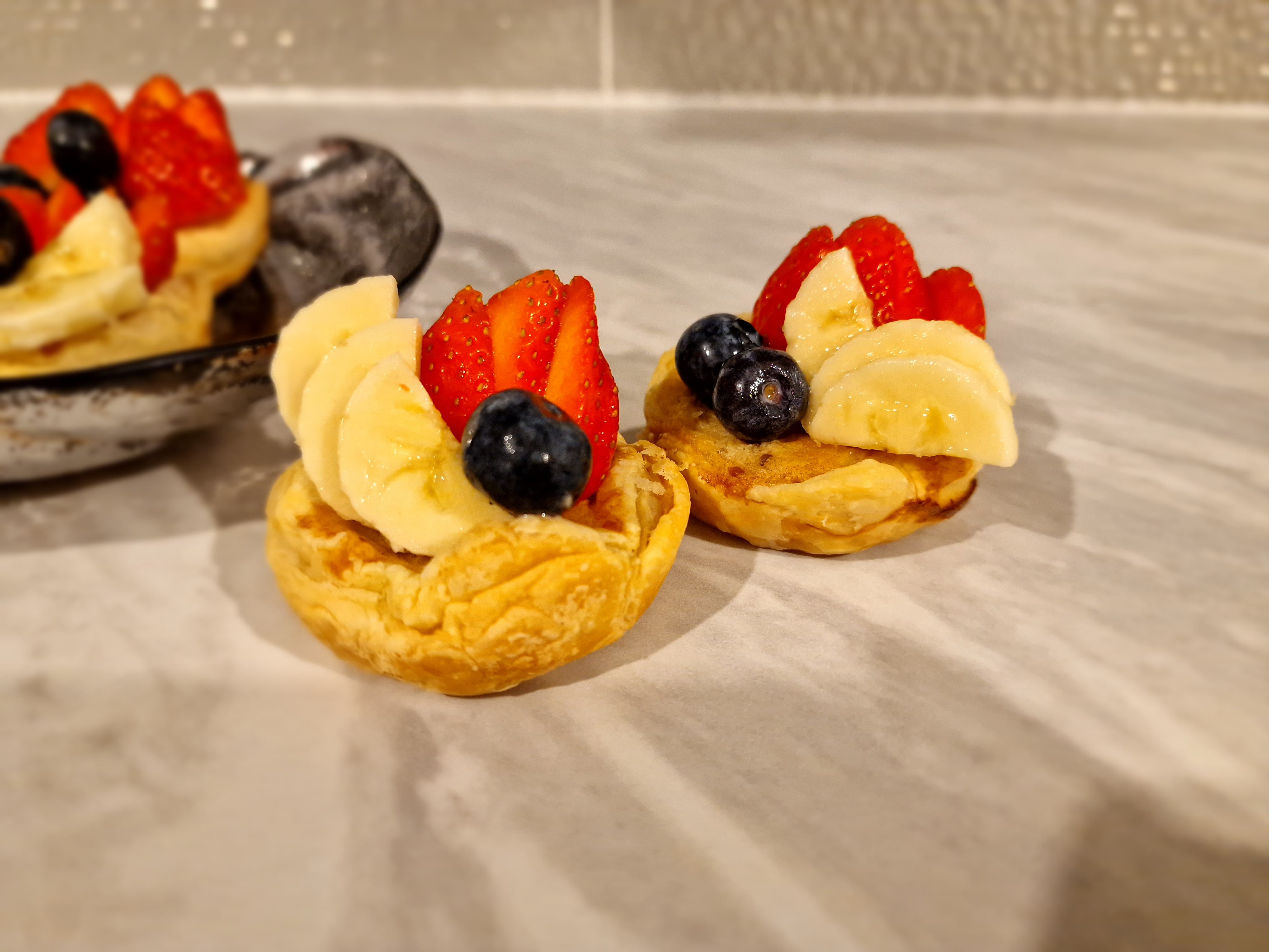 Barcute cu crema de lapte