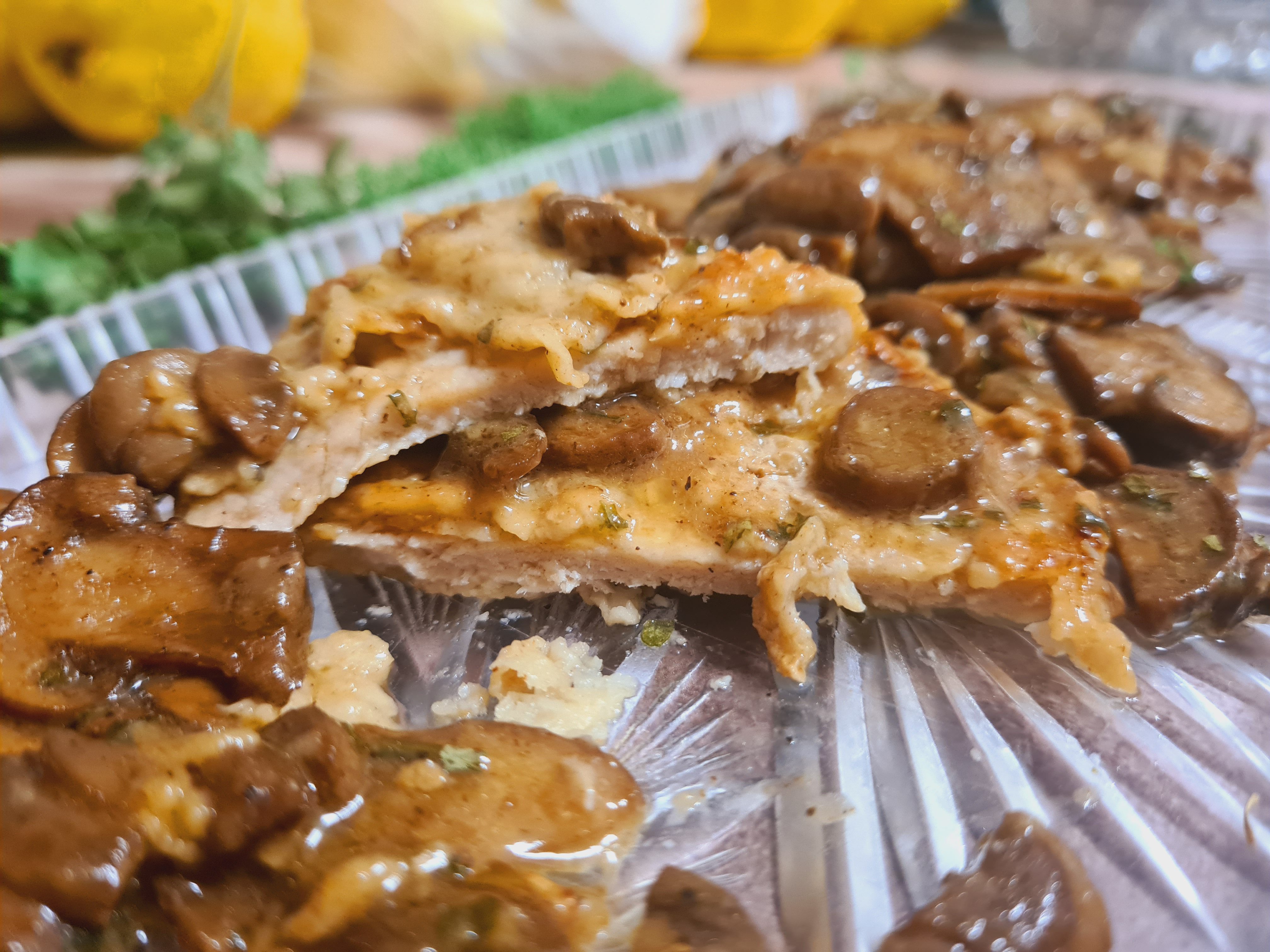 Steak de porc cu ciuperci
