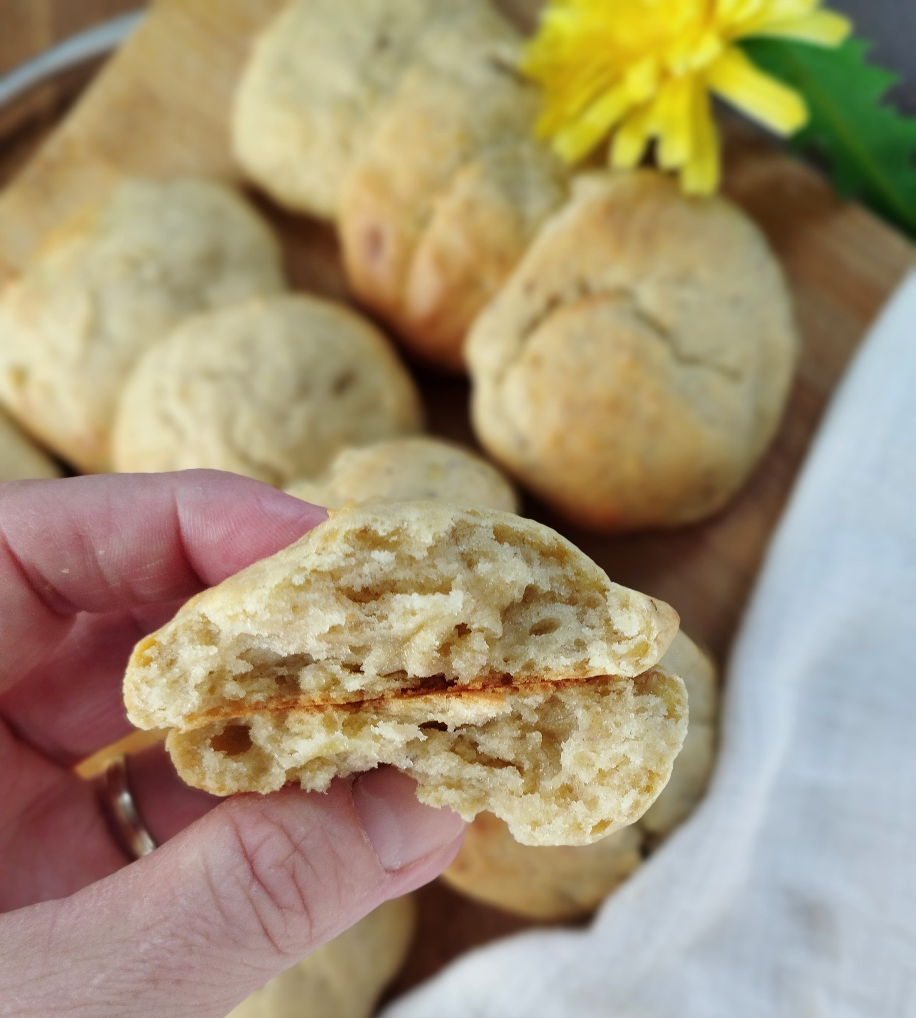 Biscuiti pufosi cu banane