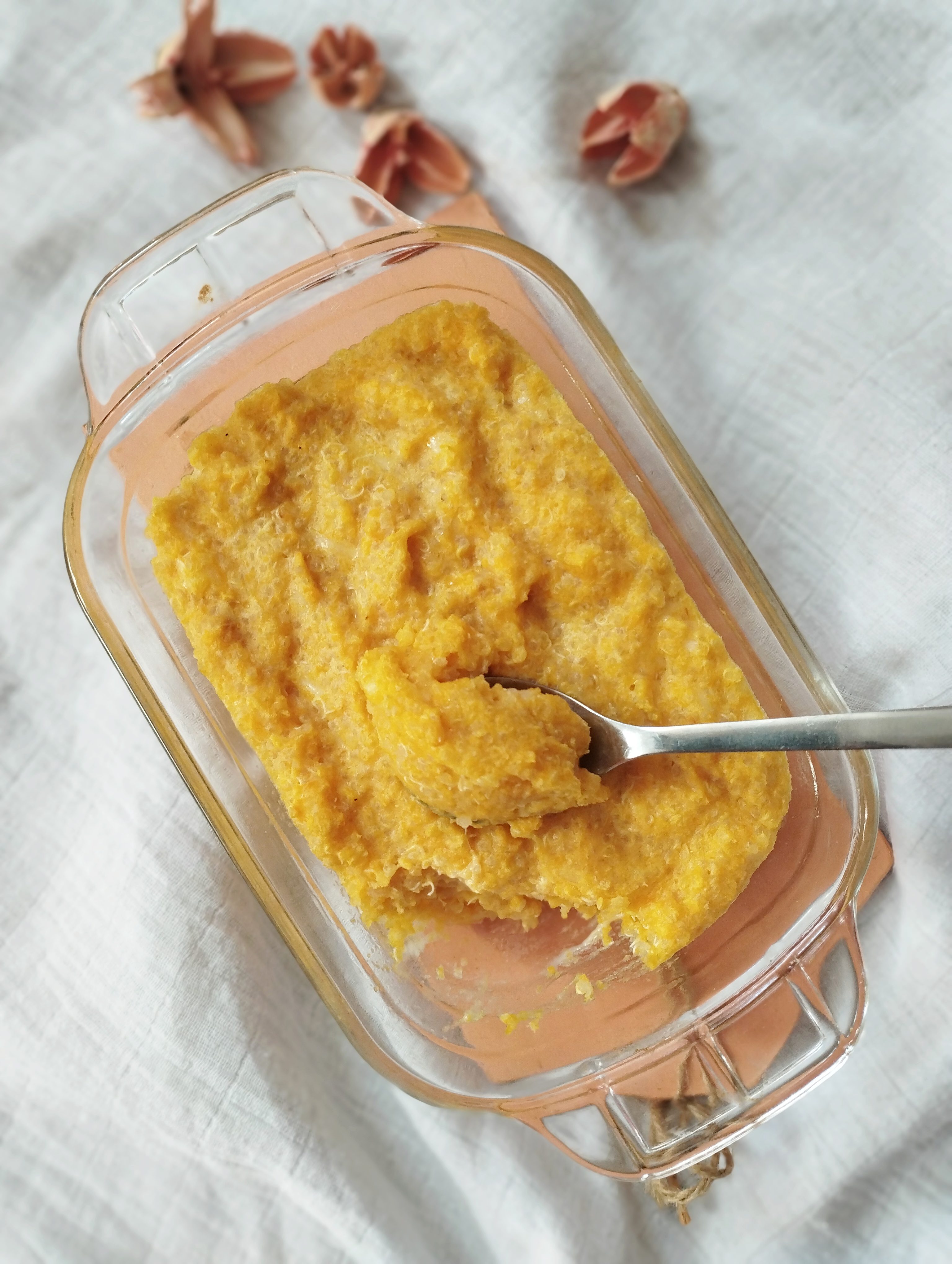 Quinoa cu dovleac copt si cheddar
