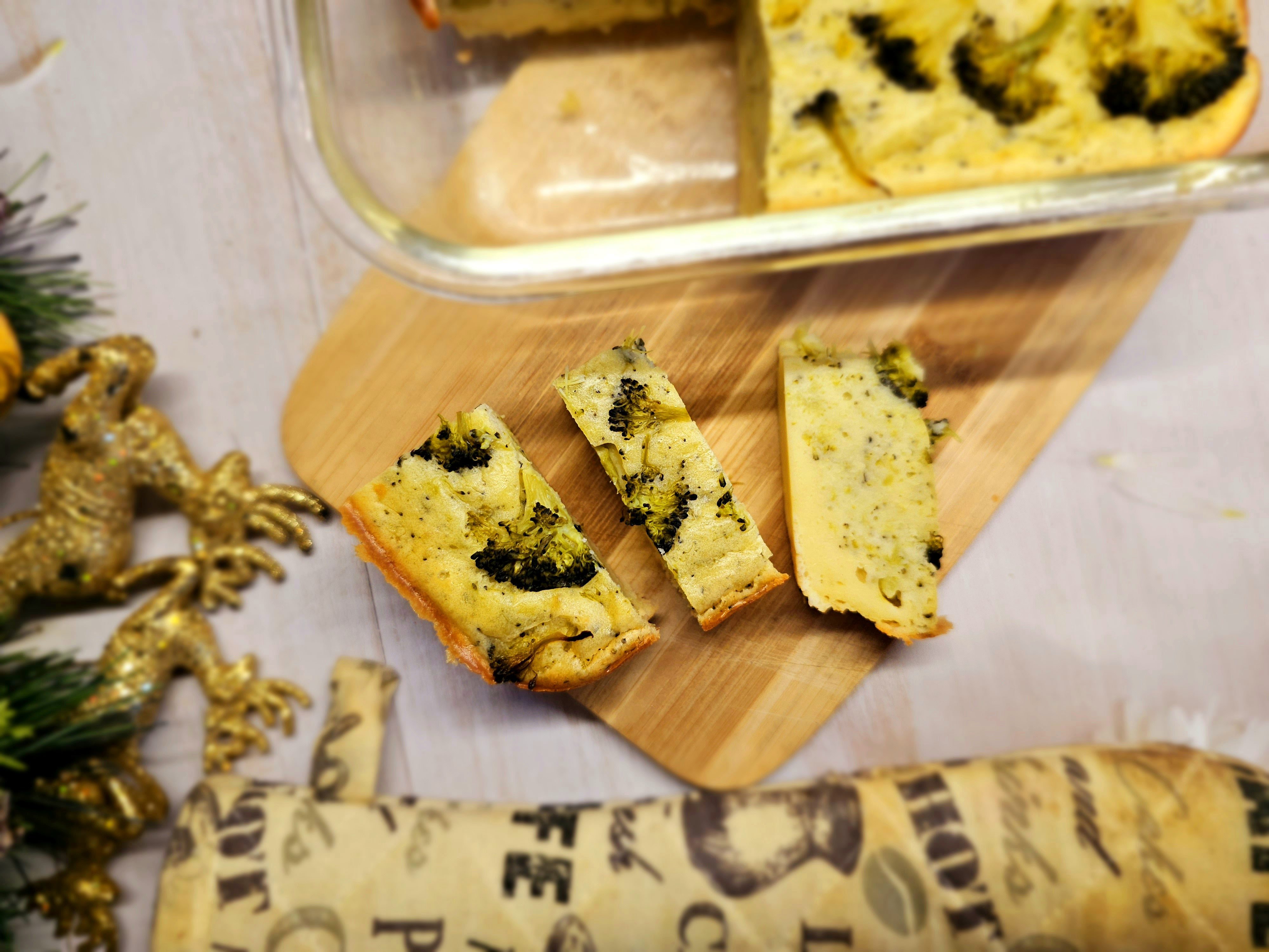 Clafoutis cu broccoli
