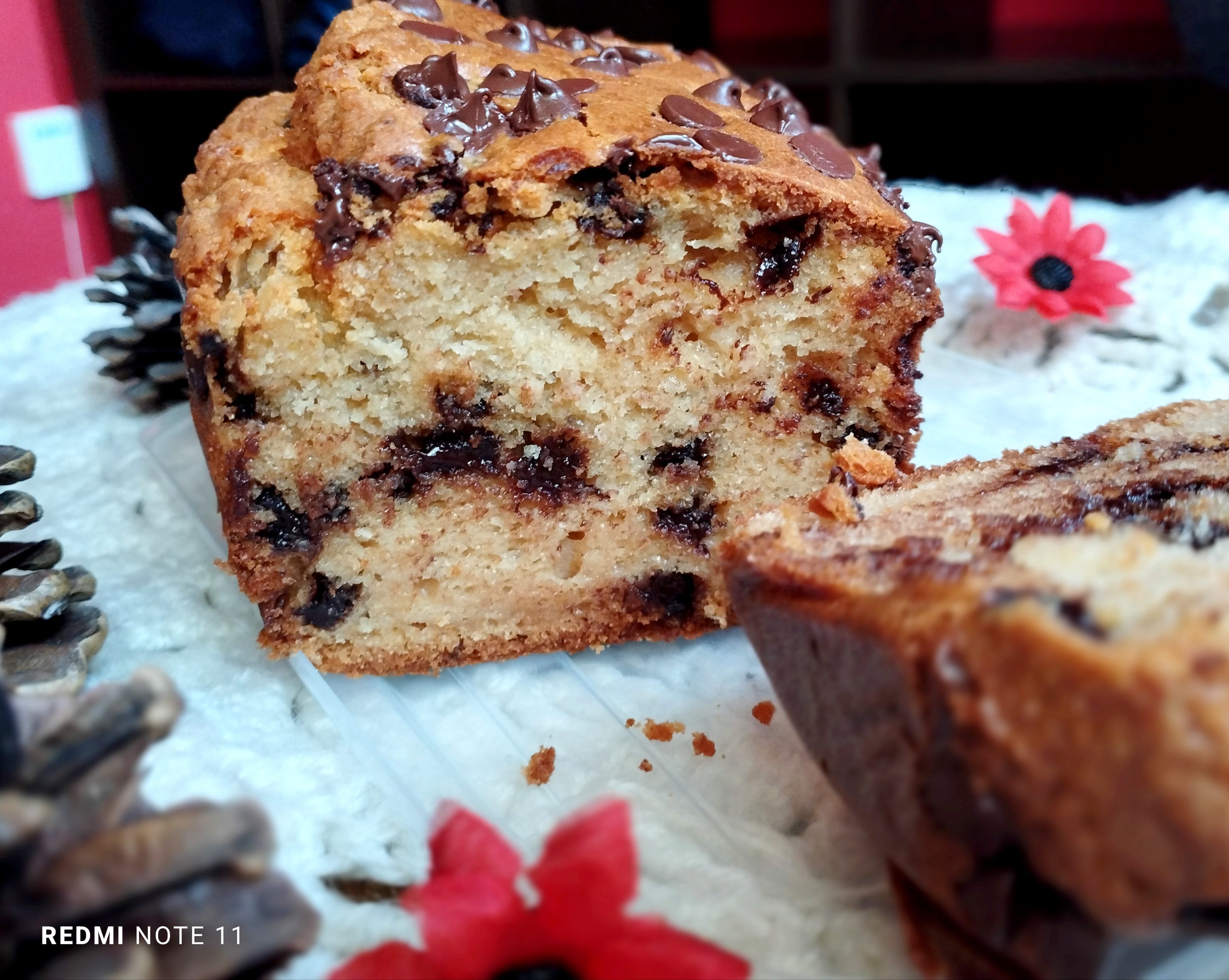 Chec cu fulgi de ciocolata