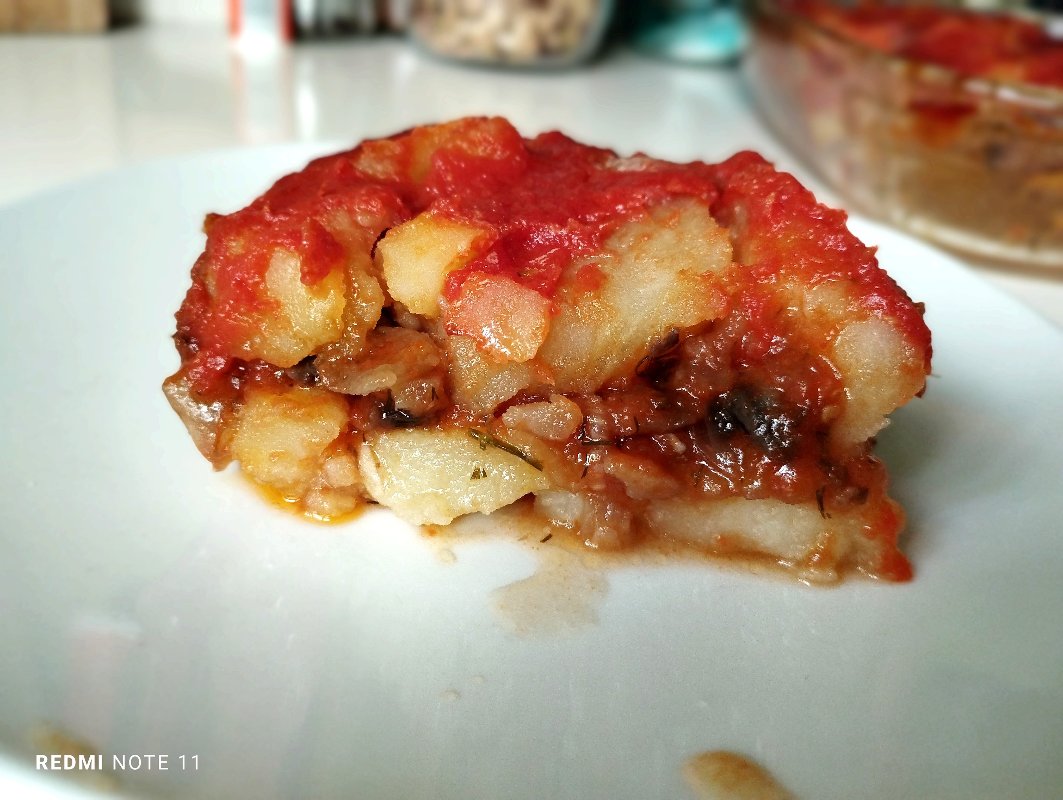 Musaca de cartofi cu ciuperci