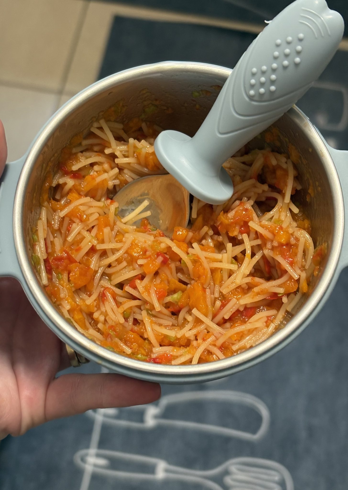 Paste cu legume (morcov, ardei, dovlecel) – BLW 8 luni+