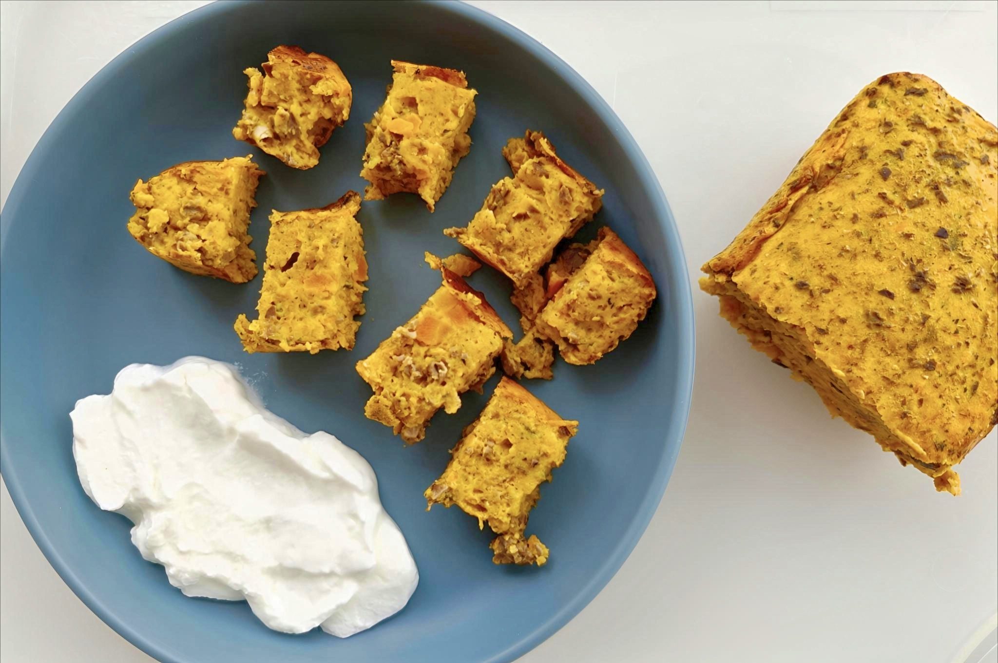 Chec cu inimi de pui și legume – rețetă BLW la Air Fryer