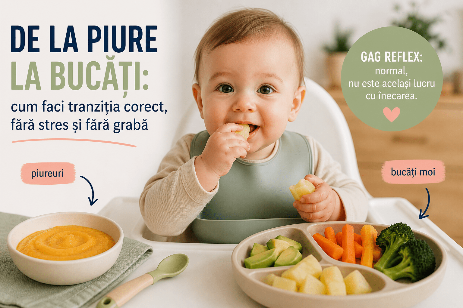 De la piure la bucăți: cum faci tranziția corect, fără stres și fără grabă